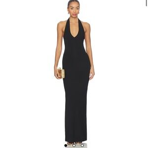 Chic Black Backless Maxi Dress
